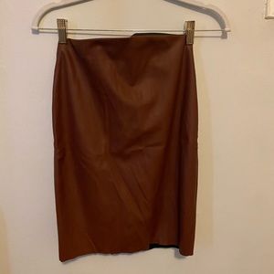 00 Express leather skirt